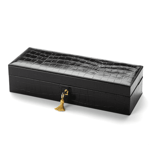 Image showing the 6 Watch Box, Black Croc product.