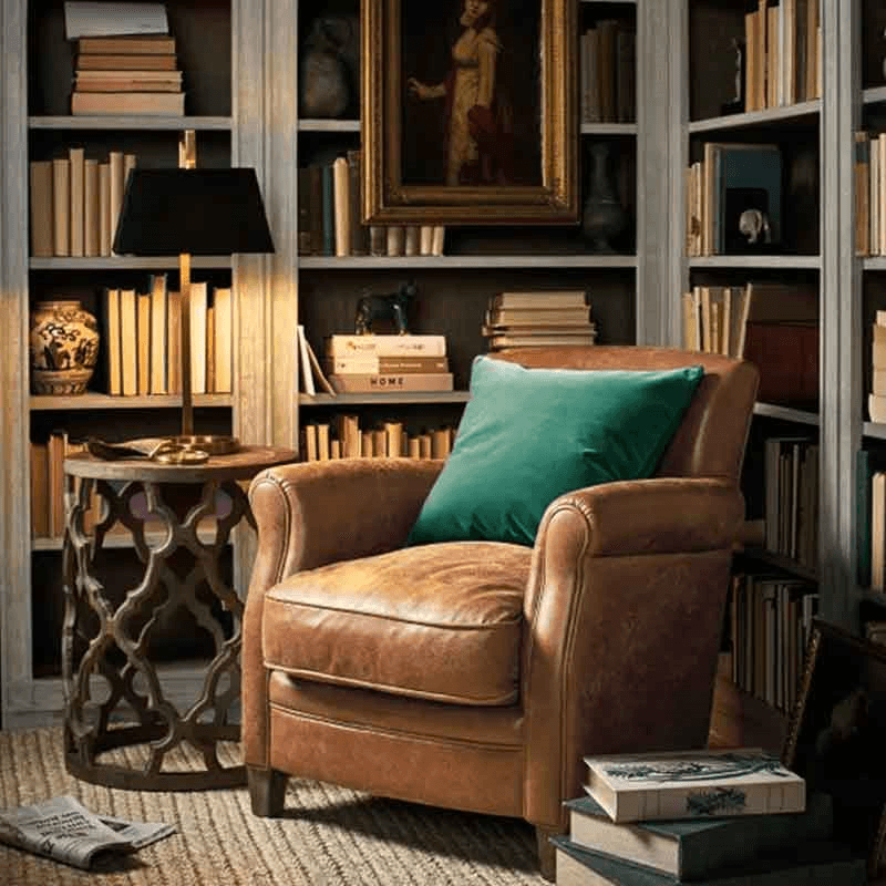 Fontana Round side table, Elm