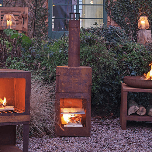 Image showing the Outdoor Heater and pizza oven, Rust product.