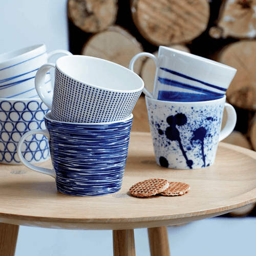 Image showing the Pacific - Dots Mug, Blue product.