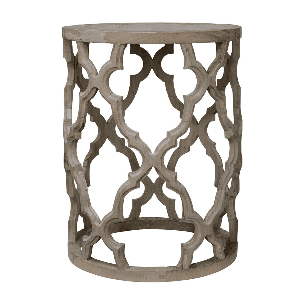 Fontana Round side table, Elm