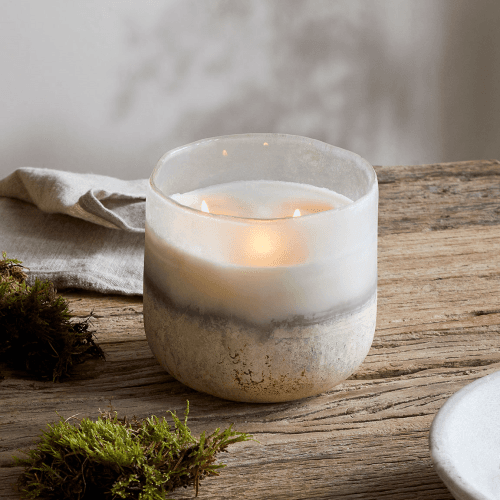Image showing the Sea Salt & Moss 3 Wick Scented Candle, Aged Smoke product.