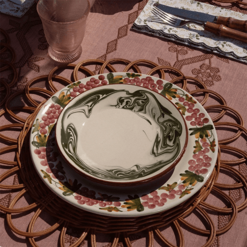 Image showing the Marbre Set of 4 Side Plates, Green product.