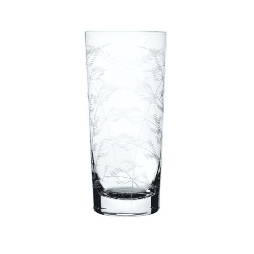 Image showing the Fern Set of 4 Highball Glasses, Clear product.