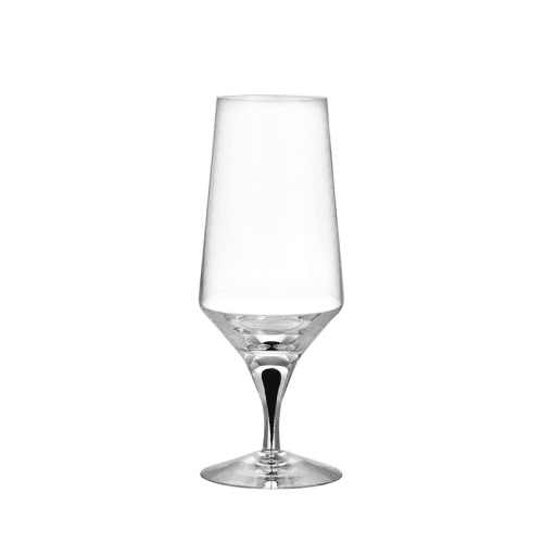 Image showing the Metropol Beer Glass, Clear & Black product.