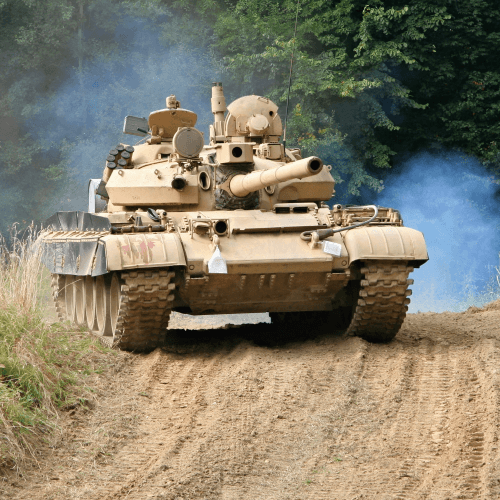 Image showing the Tank driving experience fund product.