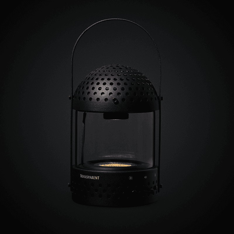 Transparent Light Speaker, Black