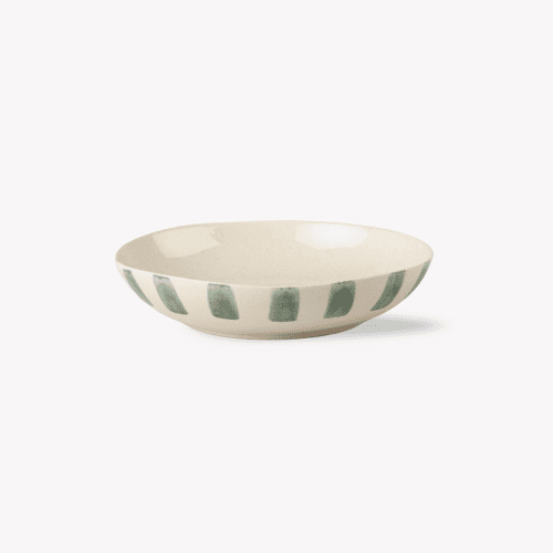 Image showing the Cranwell Stripe Edge Pasta Bowl, Fern product.