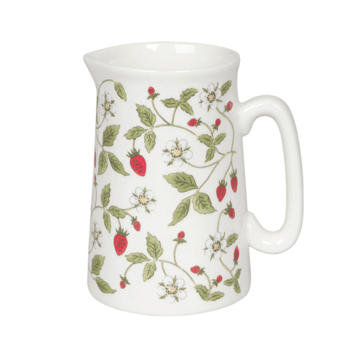 Image showing the Strawberries Small Jug, White, Green, Red product.