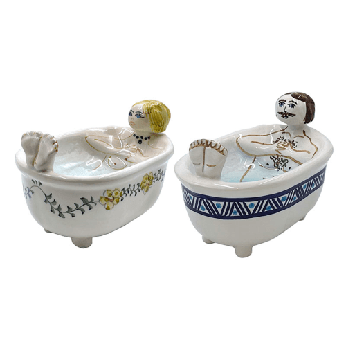 Image showing the Michelangelo & Bianca Pair of Soap Dishes, Multi product.