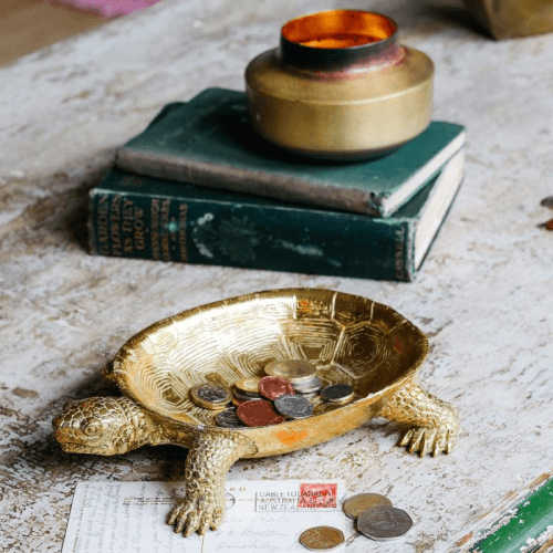 Image showing the Jose The Tortoise Dish, Gold product.