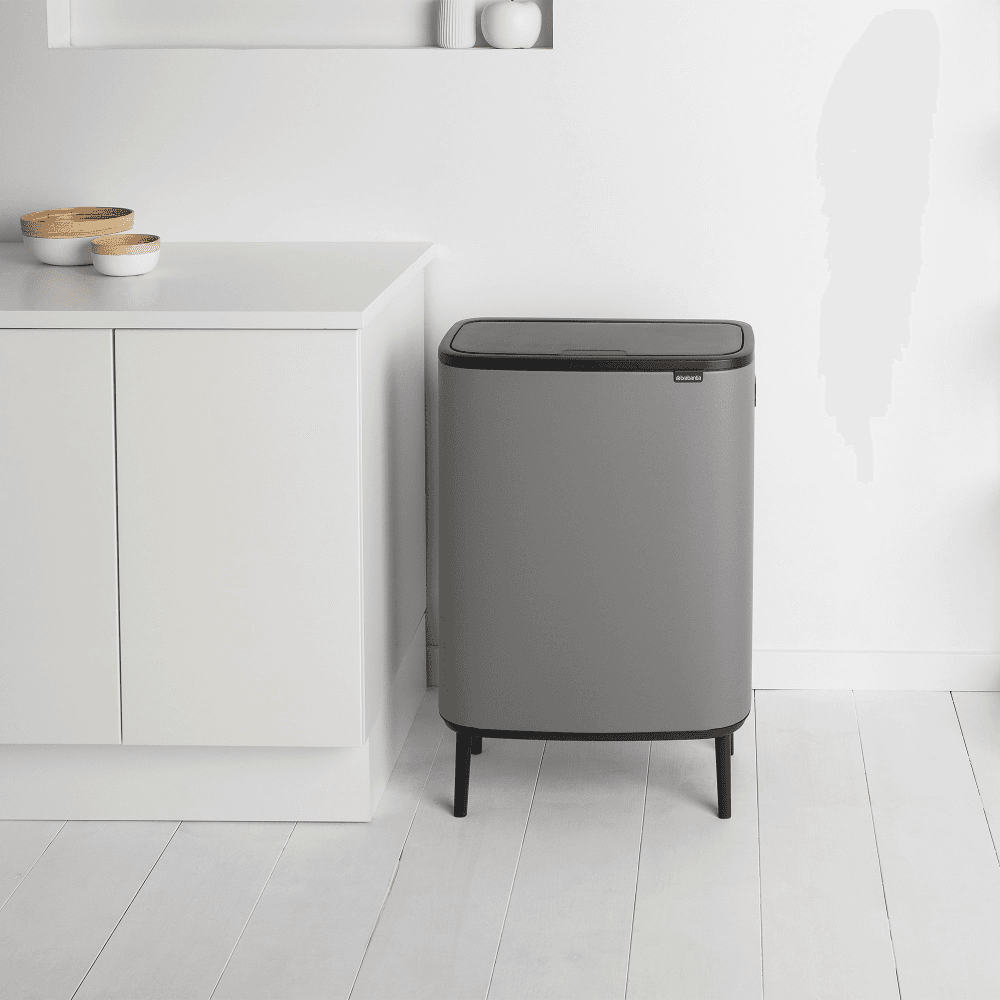 Bo Hi Touch Bin, Mineral Concrete Grey
