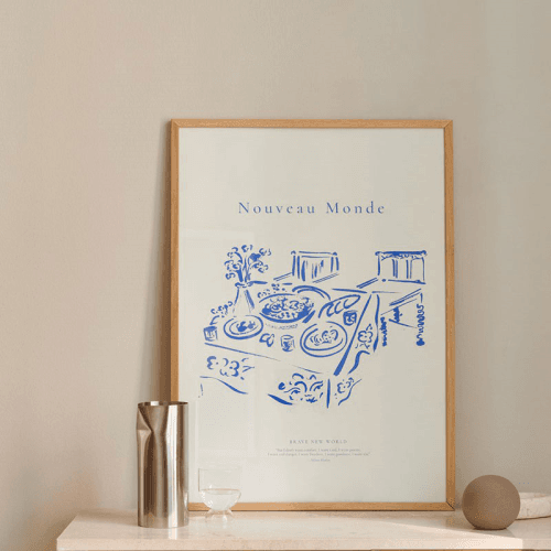 Image showing the Lucrecia Rey Caro Nouveau Monde Print product.