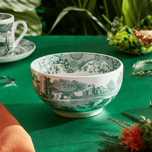 Image showing the Heritage Italian Set of 4 Dip Bowls, Green product.