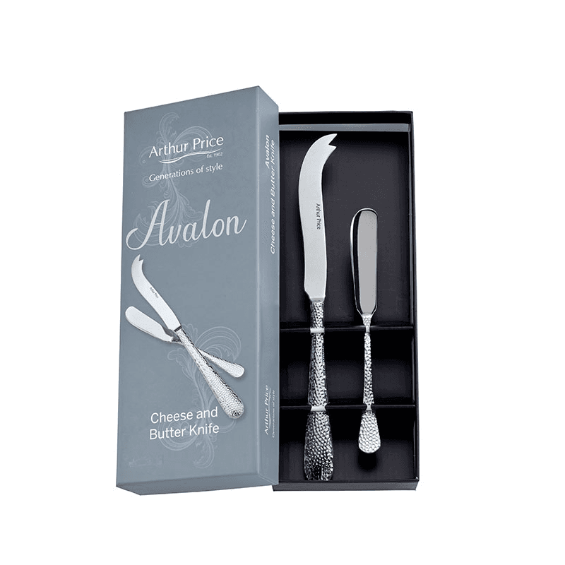 Avalon Cheese and Knife Set, Stainless Steel