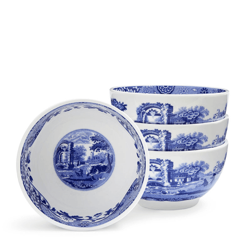 Image showing the Blue Italian Set of 4 Dip Bowls, Blue product.