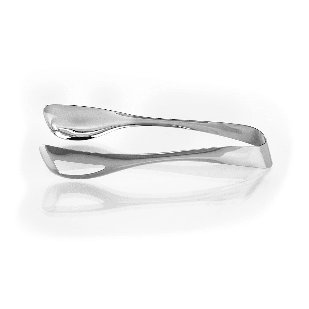 Grove Serving Tongs, Mirror Finish
