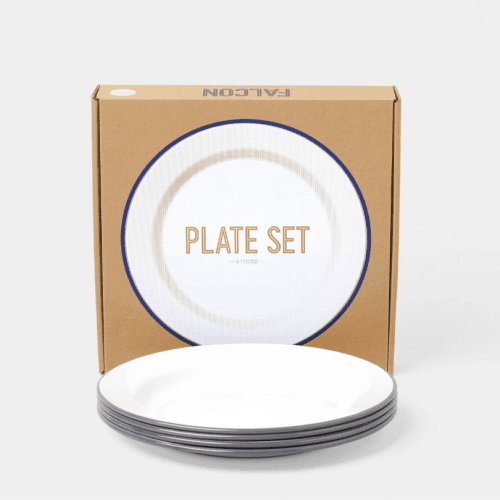 Image showing the Enamelware Plate Set of 4 product.