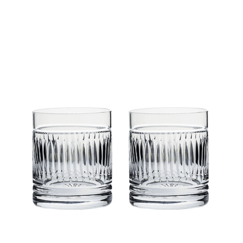 Image showing the Art Deco Set of 2 Large Tumblers, Clear product.