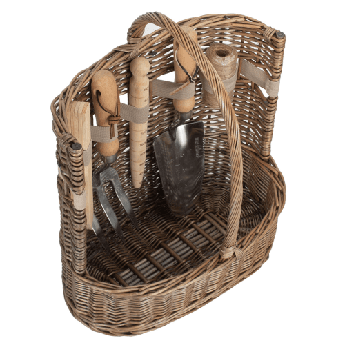 Image showing the Large Antique Wash Garden Tool Basket product.