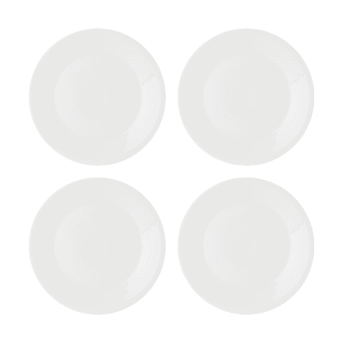 Image showing the Pure Set of 4 Side Plates, White product.