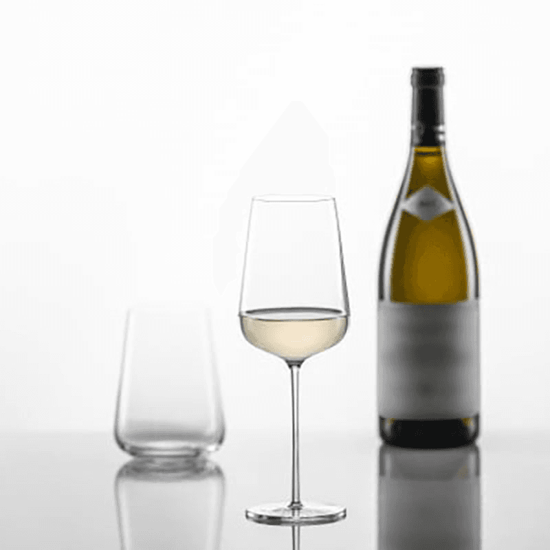 Vervino Set of 2 Chardonnay Wine Glasses, Clear