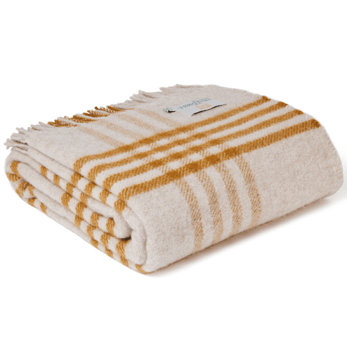 Image showing the Hex Check Pure New Wool Throw product.