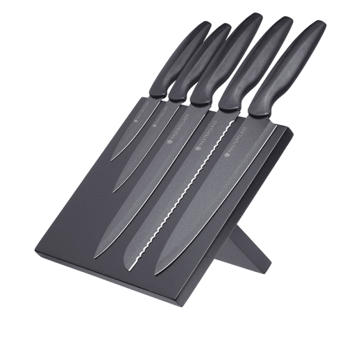 Image showing the Agudo 5 Piece Knife Set with Storage Stand product.