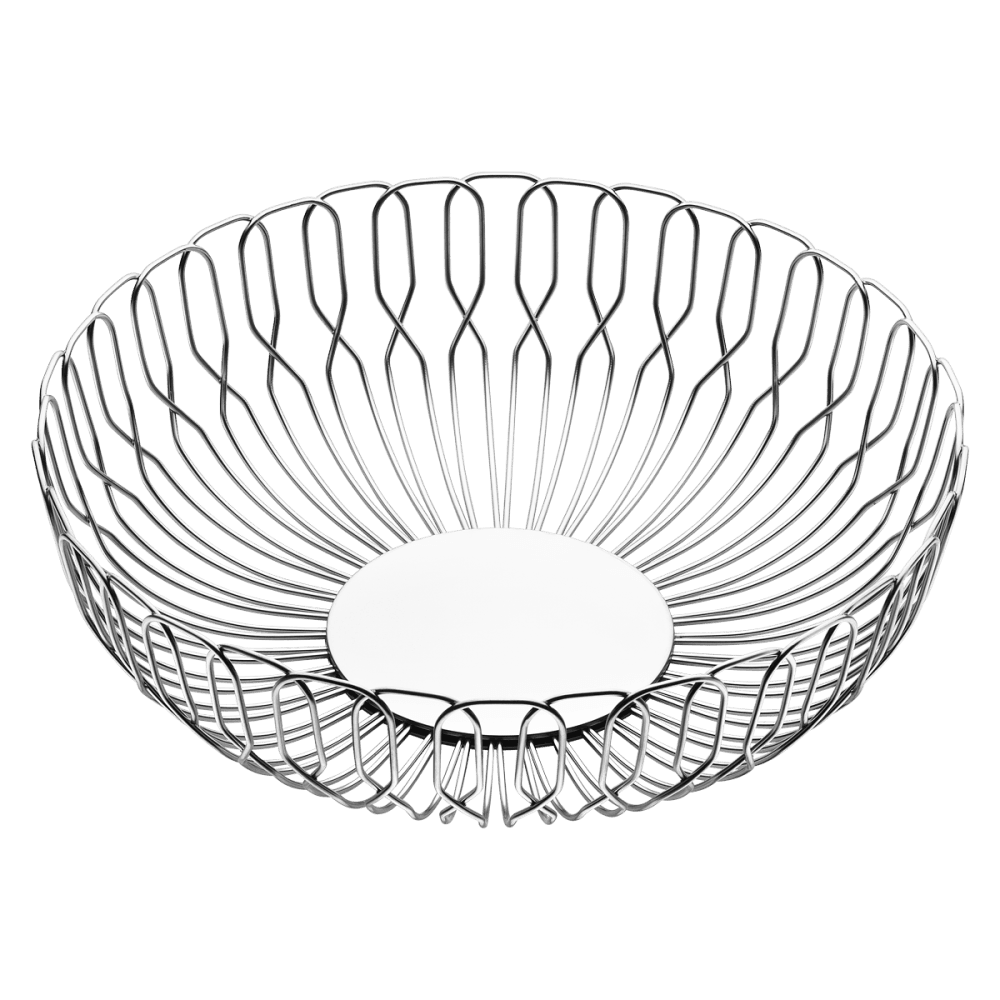 Alfredo by Alfredo Häberli Bread basket large, Stainless Steel