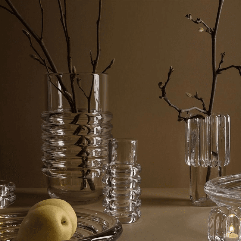Press Vase, Clear