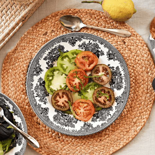 Image showing the Asiatic Pheasants Plate, Black & White product.