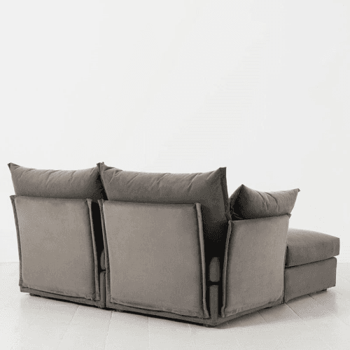 Image showing the Model 06 Velvet Sofa with Chaise product.