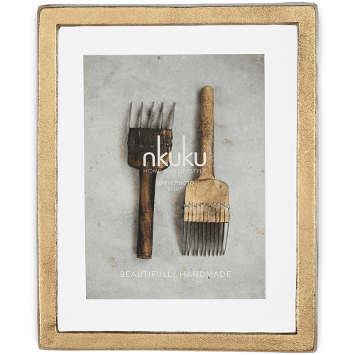 Image showing the Jahala Wall Hung Photo Frame, Antique Brass product.
