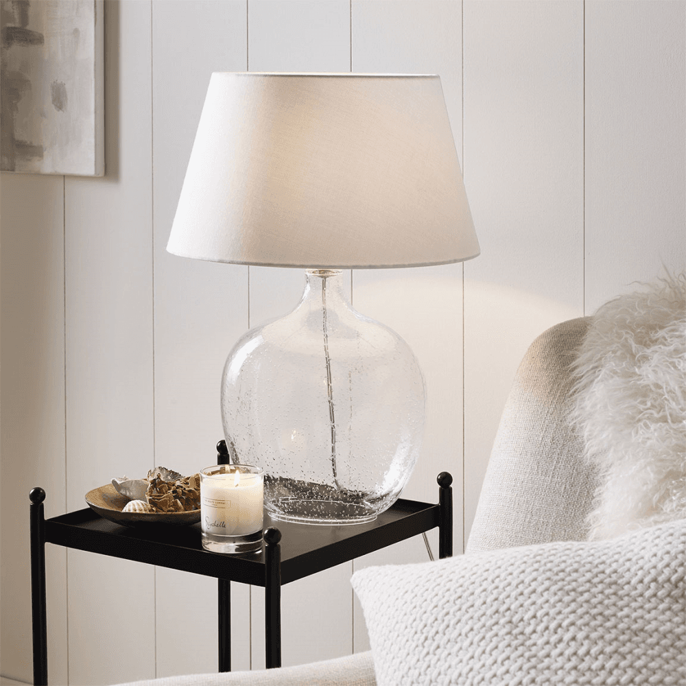 St Ives Table Lamp, Clear Glass