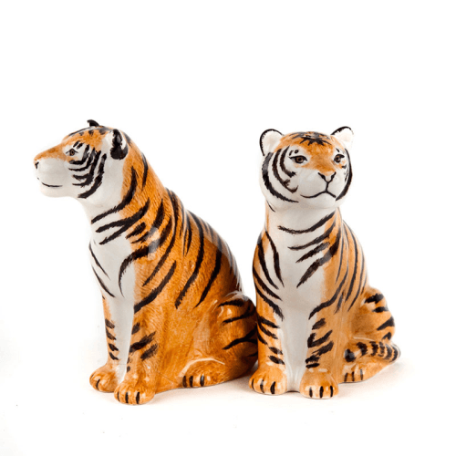 Image showing the Tiger Salt & Pepper Shakers, Orange product.