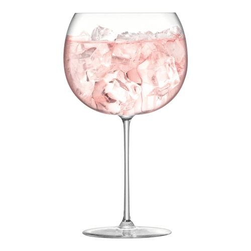 Image showing the Borough Set of 4 balloon glasses, clear product.