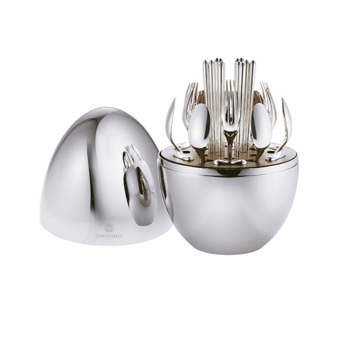 Image showing the Mood Asia Flatware Set for 6 People, Silver Plated product.
