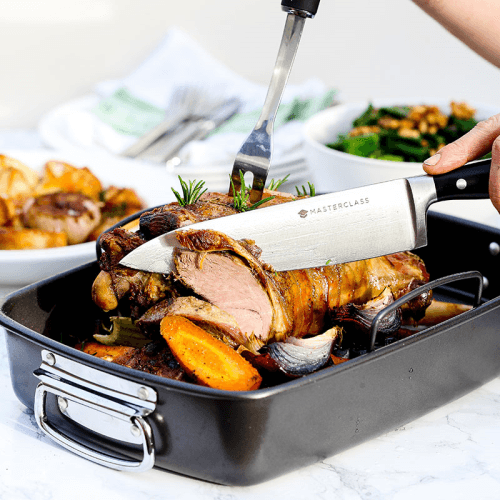 Image showing the Non-Stick Roasting pan with rack, Black product.
