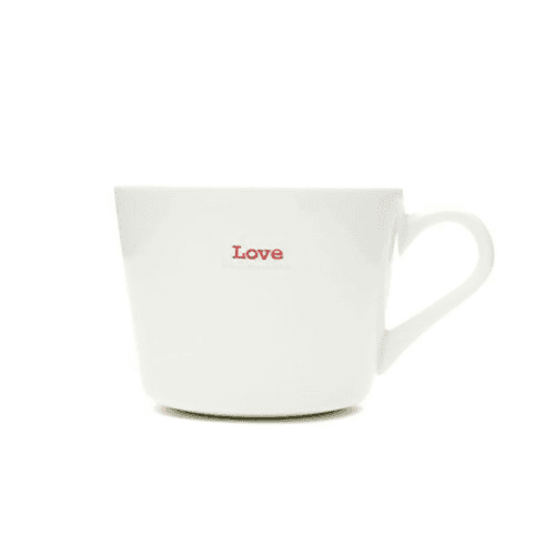 Image showing the Love' Mini Bucket Mug, Red product.