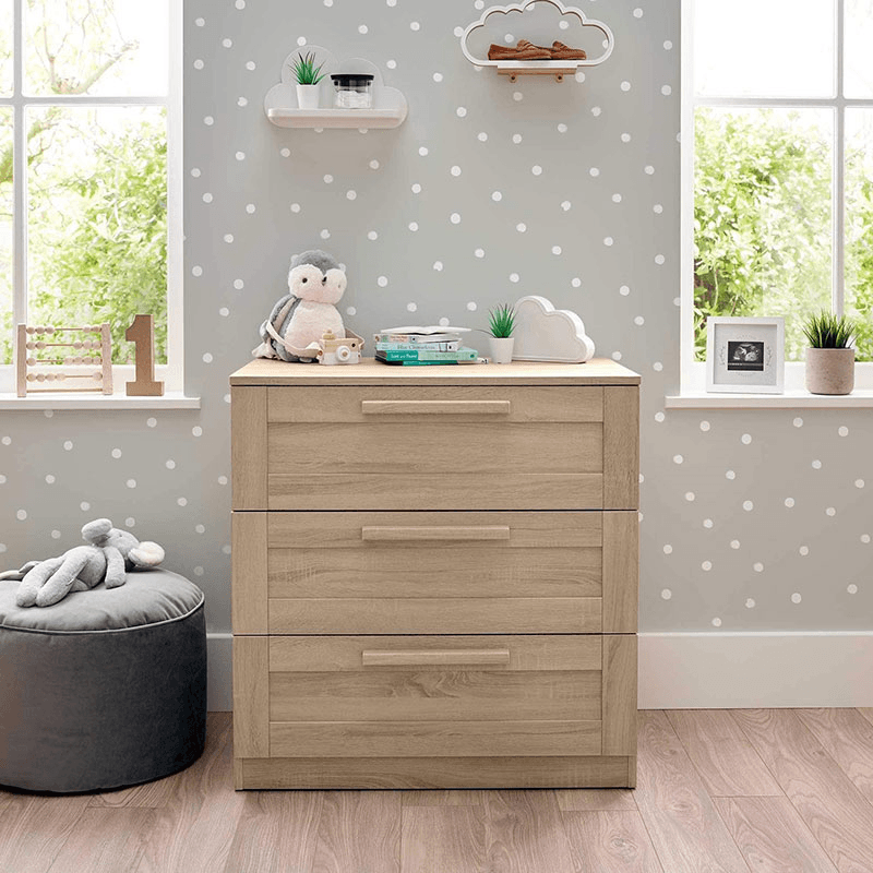 Atlas 2 Piece Nursery Furniture Set (excl. Mattress), Light Oak