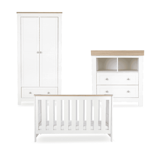 Image showing the Burford 3 Piece Nursery Furniture Set product.
