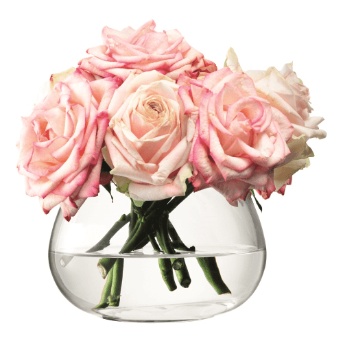 Image showing the Flower Table Arrangement Vase, H11.5 cm, clear product.