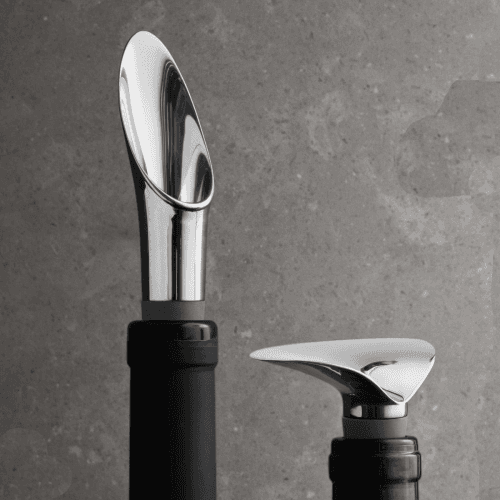 Image showing the Wine Pourer and Wine Stopper, Stainless Steel product.