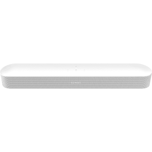 Image showing the Beam Gen 2 Compact Smart Sound Bar with Alexa Voice Recognition, White product.