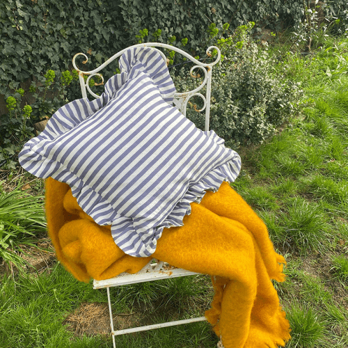 Image showing the Candy Stripe Cushion Cover, 45 x 45 cm, Blue product.