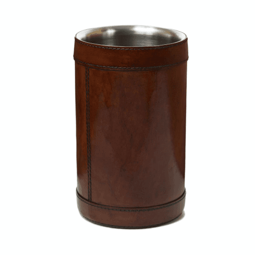 Image showing the Single wine cooler, Tan Leather product.