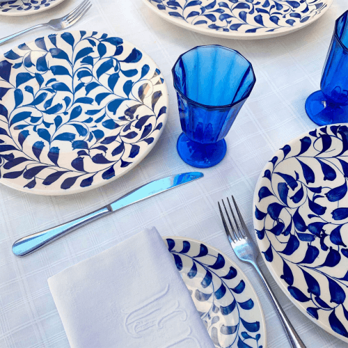 Image showing the Scroll Set of 4 Dinner Plates product.