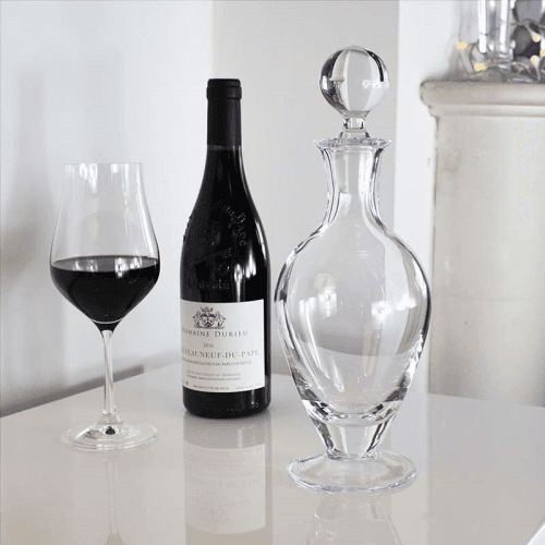 Image showing the Classic Footed Wine Decanter, Clear product.