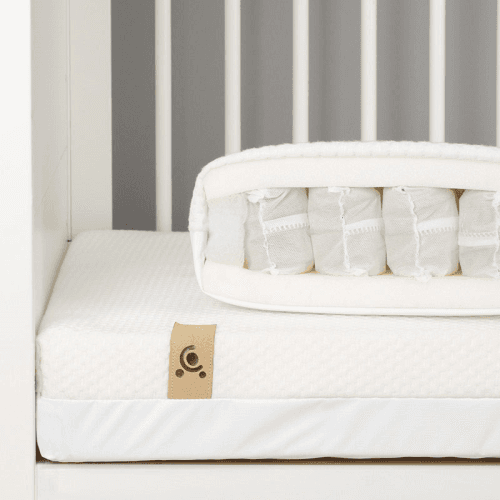Image showing the Signature Hypoallergenic Bamboo Pocket Sprung Cot Mattress, White product.