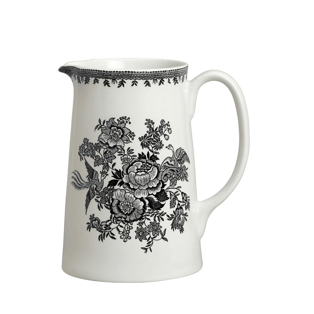 Asiatic Pheasants Tankard Jug, Black & White